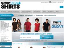 Tablet Screenshot of factorydirectshirts.com